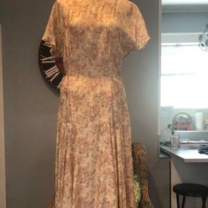 Vintage Silk Nancy Johnson Dress